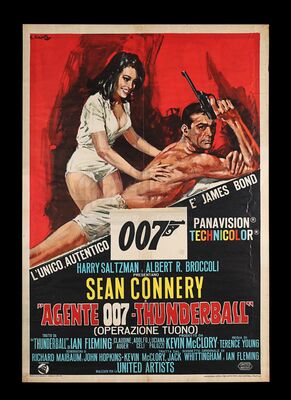 Lot #388 - THUNDERBALL (1965) - Carter-Jones Collection: Italian One-Sheet, 1965