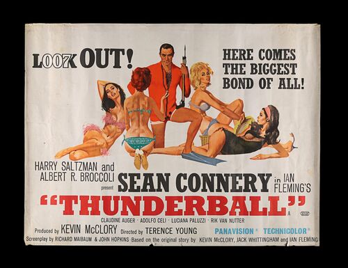 Lot #390 - THUNDERBALL (1965) - UK Quad, 1965