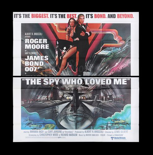 Lot #418 - THE SPY WHO LOVED ME (1977) - Carter-Jones Collection: Six-Sheet (Foreign), 1977