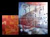 Lot #120 - Marvel's Agents of S.H.I.E.L.D. - Pair of Janice Robbins' 'T.A.H.I.T.I.' Paintings