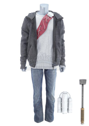 Lot #145 - Marvel's Agents of S.H.I.E.L.D. - Vin-Tak's Kree Costume with Cloaking Sash and Truncheon