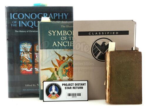 Lot #185 - Marvel's Agents of S.H.I.E.L.D. - Set of Hydra History Books and Paperwork