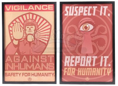 Lot #220 - Marvel's Agents of S.H.I.E.L.D. - Pair of Hydra Propaganda Posters
