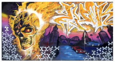 Lot #252 - Marvel's Agents of S.H.I.E.L.D. - Ghost Rider Mural
