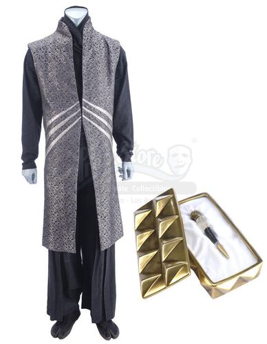 Lot #313 - Marvel's Agents of S.H.I.E.L.D. - Kasius' Costume with Gold-Colored Odium Box and Vial