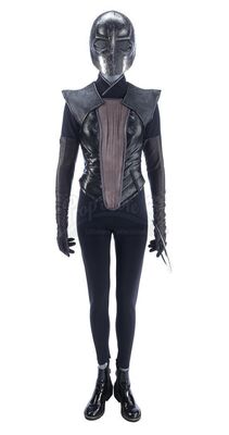 Lot #359 - Marvel's Agents of S.H.I.E.L.D. - Ruby Hale's Partial Super Costume with Mask and Chakram Blade
