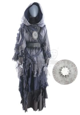 Lot #405 - Marvel's Agents of S.H.I.E.L.D. - Creation Spectre Shrike's Costume with Di'Allas Space Monolith Necklace and Time Dial