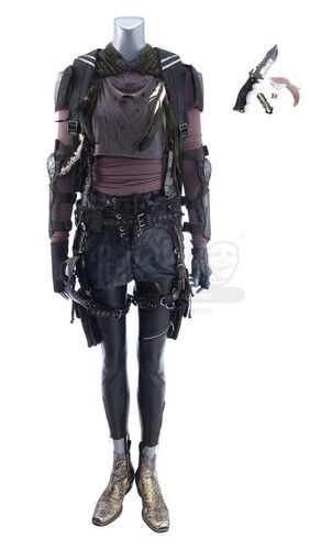 Lot #431 - Marvel's Agents of S.H.I.E.L.D. - Snowflake's Costume with Backpack, Leaf Knife and Dagger