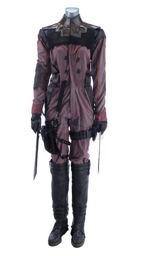 Lot #454 - Marvel's Agents of S.H.I.E.L.D. - Izel's Bullet-Riddled Costume with Sword