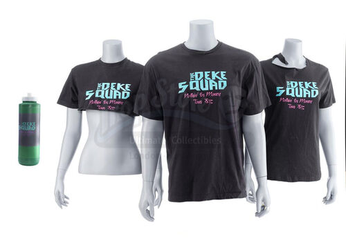Lot #519 - Marvel's Agents of S.H.I.E.L.D. - Deke Shaw's Water Bottle with One Men's and Two Women's Deke Squad Shirts