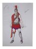 Lot #9 - ALEXANDER (2004) - Hand-Drawn Alexander (Colin Farrell) Costume Sketches, Printed Character Concept Designs, and Gold Coins - 2