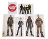 Lot #28 - ALIEN RESURRECTION (1997) - Mariano Diaz Hand-drawn and Painted Main Cast Character Designs and Concept Prints