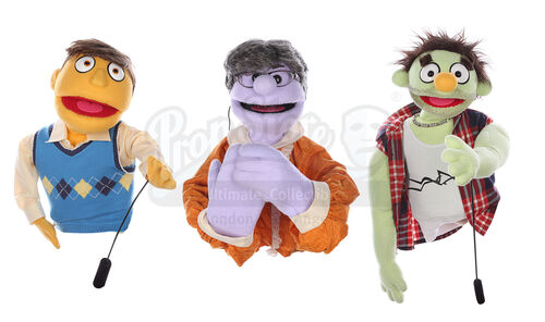 Lot #52 - AVENUE Q (STAGE SHOW) - Cameo Puppet Collection: Mrs T, Ricky and Newcomer