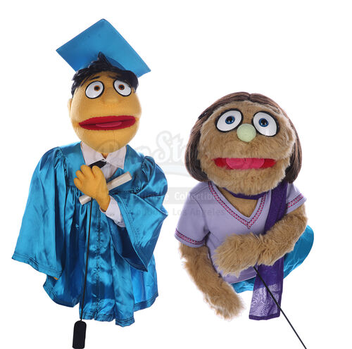 Lot #59 - AVENUE Q (STAGE SHOW) - Kate Monster and Princeton Graduation Puppets