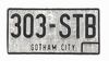 Lot #71 - BATMAN (1989) - Joker's (Jack Nicholson) Getaway Car Licence Plate - 3