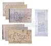 Lot #74 - BATMAN (1989) - Set of Production Blueprints for Gotham City, Wayne Manor and the Bell Tower