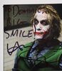 Lot #97 - THE DARK KNIGHT (2008) - Heath Ledger 'Joker' Autographed Still - 2