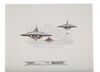 Lot #103 - *BATTERIES NOT INCLUDED (1987) - Pair of Hand-drawn Ralph McQuarrie "Pop" Spaceship Illustration Sheets - 2