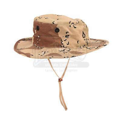Lot #113 - BLACK HAWK DOWN (2001) - Private Blackburn's (Orlando Bloom) Screen-Matched Camo Hat