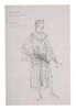 Lot #132 - BRAVEHEART (1995) - Three Charles Knode Costume Sketches - 4