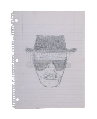 Lot #137 - BREAKING BAD (TV SERIES, 2008-2013) - The Cousins' (Daniel and Luis Moncada) Heisenberg Sketch