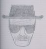 Lot #137 - BREAKING BAD (TV SERIES, 2008-2013) - The Cousins' (Daniel and Luis Moncada) Heisenberg Sketch - 2