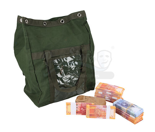 Lot #157 - CHAPPIE (2015) - Canvas Bag and Prop Money