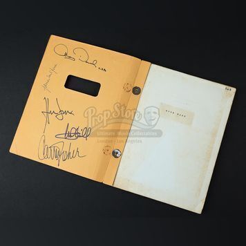 STAR WARS: A NEW HOPE (1977) - Main Cast Autographed Fourth Draft Script
