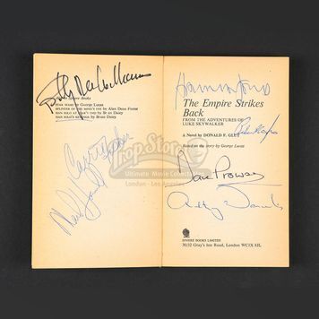 STAR WARS: THE EMPIRE STRIKES BACK (1980) - Main Cast Autographed Novelisation