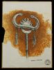 Lot #184 - CONAN THE BARBARIAN (1982) - Hand-drawn Ron Cobb Thulsa Doom Standard Concept Sketch