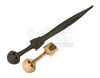 Lot #236 - EXODUS: GOD AND KINGS (2014) - Moses' (Christian Bale) Training Sword and Ramses' (Joel Edgerton) Sword Hilt