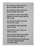 Lot #248 - FIGHT CLUB (1999) - Fight Club Rules Sheet