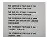 Lot #248 - FIGHT CLUB (1999) - Fight Club Rules Sheet - 2