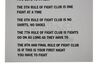 Lot #248 - FIGHT CLUB (1999) - Fight Club Rules Sheet - 3