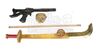 Lot #263 - FLASH GORDON (1980) - Ming Guard's Rifle, Sword and Mask - 18