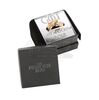Lot #279 - GAME OF THRONES (TV SERIES, 2011-2019) - Two Gold Cast and Crew Gift Dragon and Direwolf Rings - 3