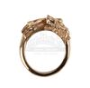 Lot #279 - GAME OF THRONES (TV SERIES, 2011-2019) - Two Gold Cast and Crew Gift Dragon and Direwolf Rings - 6