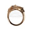 Lot #279 - GAME OF THRONES (TV SERIES, 2011-2019) - Two Gold Cast and Crew Gift Dragon and Direwolf Rings - 7