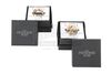 Lot #279 - GAME OF THRONES (TV SERIES, 2011-2019) - Two Gold Cast and Crew Gift Dragon and Direwolf Rings - 10