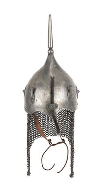 Lot #295 - GLADIATOR (2000) - Battle of Carthage Gladiator Helmet with Plume Holders