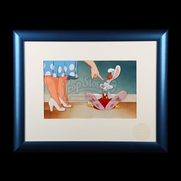 WHO FRAMED ROGER RABBIT (1988) - Hand-Painted Roger Rabbit 'Somethin's Cookin'' Animation Cel