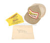 Lot #352 - RAIDERS OF THE LOST ARK (1981) - Harrison Ford Autograph, Crew Cap and Screening Tickets