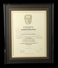 Lot #353 - RAIDERS OF THE LOST ARK (1981) - Framed Bill Varney BAFTA Nomination, Letter from Frank Marshall, and Telegram - 2