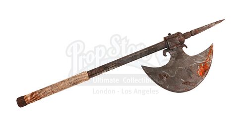 Lot #362 - INDIANA JONES AND THE TEMPLE OF DOOM (1984) - Club Obi Wan SFX Throwing Axe