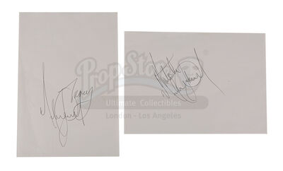 Lot #365 - INDIANA JONES AND THE LAST CRUSADE (1989) - Michael Jackson Autographs