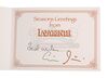 Lot #454 - LABYRINTH (1986) - Jareth's (David Bowie) Crystal Ball, Autographed Photos, Tickets and Card - 11