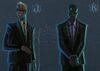 Lot #494 - MEN IN BLACK (1997) - Hand-drawn John Bell "J and K" and Logo Concept Illustrations - 5
