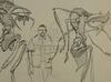 Lot #495 - MEN IN BLACK (1997) - Three Hand-drawn John Bell "Mikey" Concept Illustrations - 6