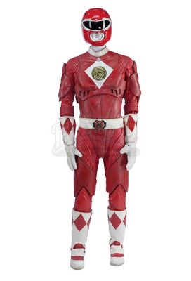 Lot #502 - MIGHTY MORPHIN' POWER RANGERS: THE MOVIE (1995) - Red Ranger (Steve Cardenas) Costume with Replica Helmet