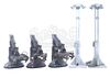 Lot #508 - MOON (2009) - Set of Two Floodlight and Three Crane Model Miniatures